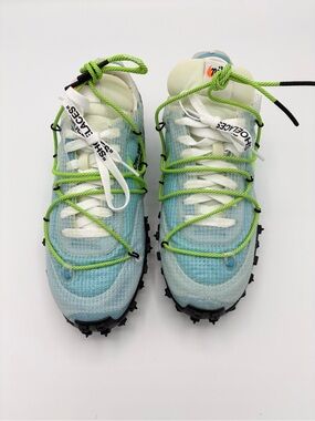Nike x Off-White Waffle Racer Vivid Sky Electric Green Women’s 8.5 Sneakers